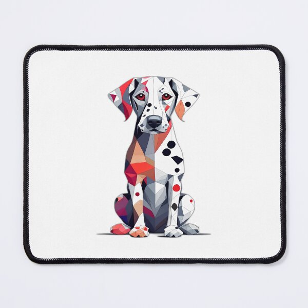 Item preview, Spotted Dalmation Dog Geometric Shaped Artwork designed and sold by Geonimalia.