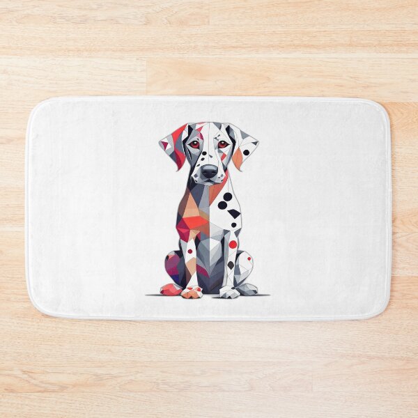 Item preview, Spotted Dalmation Dog Geometric Shaped Artwork designed and sold by Geonimalia.
