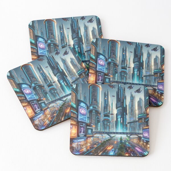 Item preview, Neon Dreams in the Skyline Future designed and sold by Era-of-Traveler.