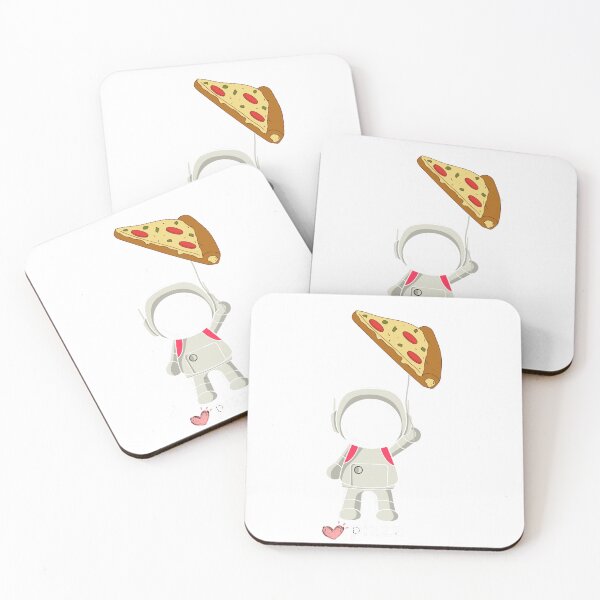Item preview, Copy of astronaut Love pizza funny pizza lovers  designed and sold by Cosmicworld07.