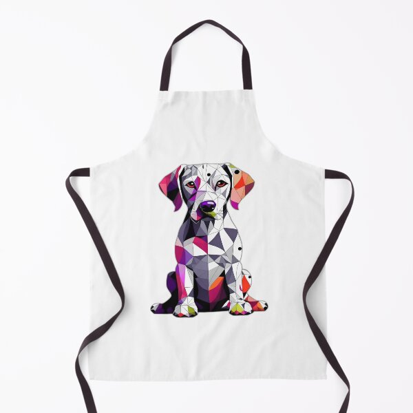 Item preview, Colourful Spotted Dalmation Dog Geometric Shaped Artwork designed and sold by Geonimalia.