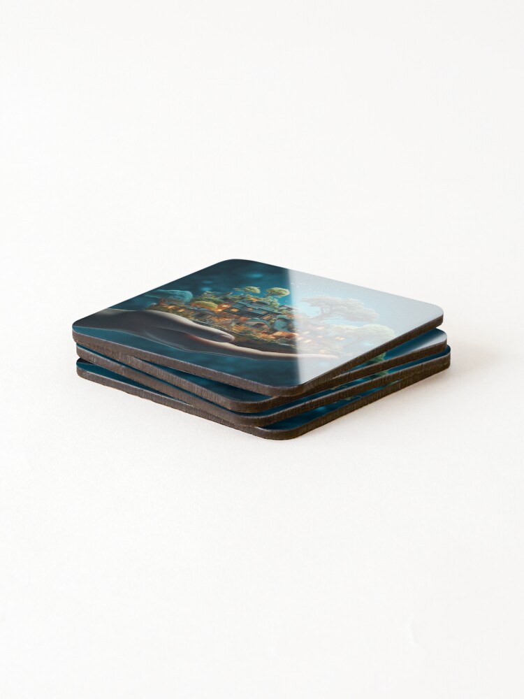 Thumbnail 4 of 5, Coasters (Set of 4), Small Creation designed and sold by RicoInStudios.