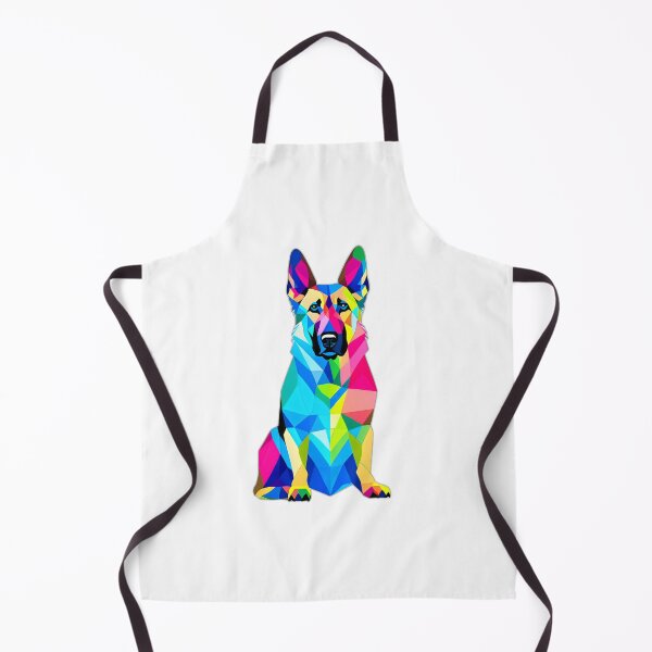 Item preview, Colourful German Shepherd Dog Geometric Shaped Artwork designed and sold by Geonimalia.