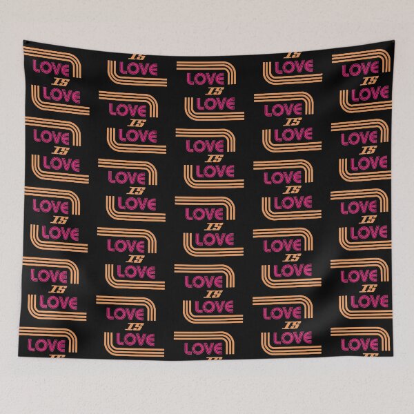 Item preview, LGBTQ Pride Retro Vintage design with 'Love is Love' Theme designed and sold by Foxalla.