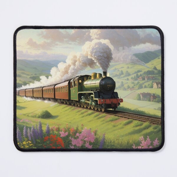Item preview, 001 Charming Vintage Steam Train designed and sold by Alexis Art Collection.