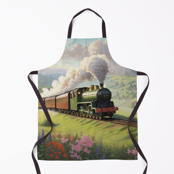 Item preview, 001 Charming Vintage Steam Train designed and sold by Alexis Art Collection.