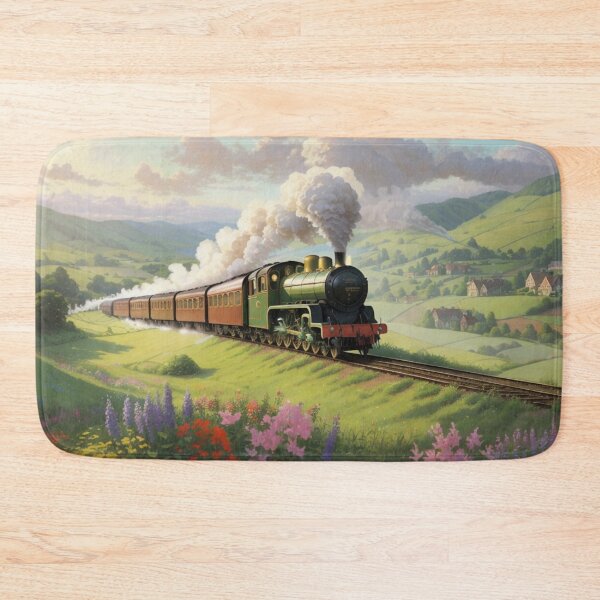Item preview, 001 Charming Vintage Steam Train designed and sold by Alexis Art Collection.
