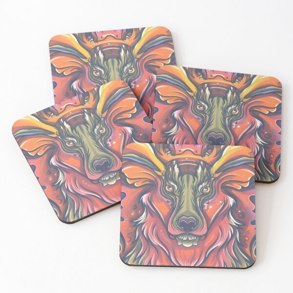 Item preview, Psychedelic Wildlife 2: Cartoon Animal Illustration in Neon Splash Art designed and sold by Kulpi6147.
