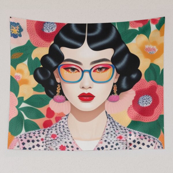 Item preview, Floral portrait  designed and sold by Roxburylane.