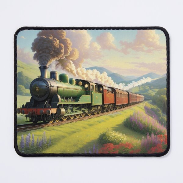 Item preview, 002 Charming Vintage Steam Train designed and sold by Alexis Art Collection.