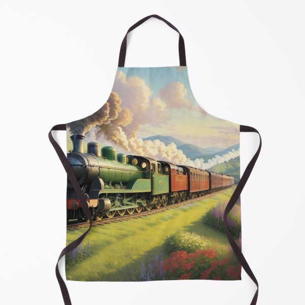 Item preview, 002 Charming Vintage Steam Train designed and sold by Alexis Art Collection.