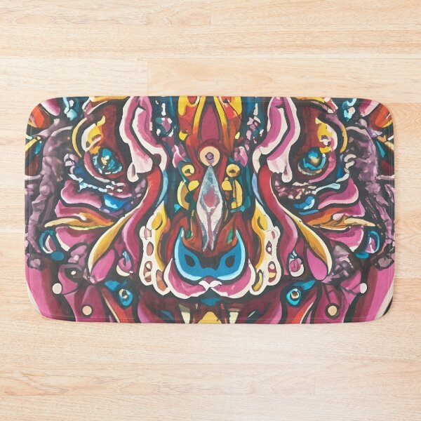 Item preview, Psychedelic Wildlife 3: Cartoon Animal Illustration in Neon Splash Art designed and sold by Kulpi6147.