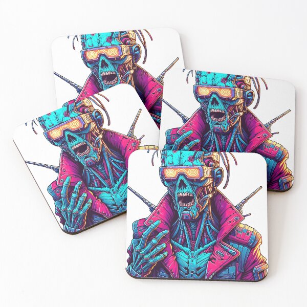 Item preview, Neon Cyberpunk Zombie Outlaw designed and sold by psychcyberpunk.