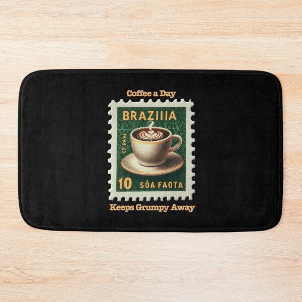 Item preview, Coffee a Day Keeps Grumpy Away Stamp. designed and sold by Michael van der Hoorn.