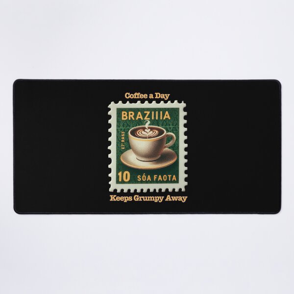 Item preview, Coffee a Day Keeps Grumpy Away Stamp. designed and sold by Michael van der Hoorn.