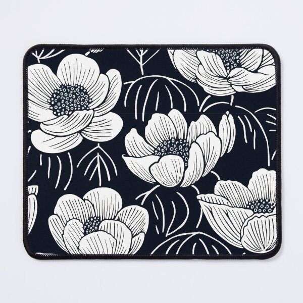Item preview, Black And White Maximalist Floral Pattern by Bossy Cat Home designed and sold by BossyCatHome.