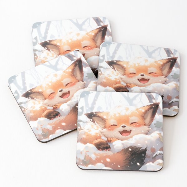 Item preview, Anime Winter Red Fox Accessories designed and sold by ArtsyChaosArt.