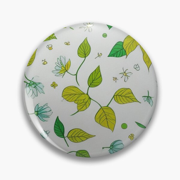 Item preview, Blue Flowers and Green Leaves Pattern designed and sold by Yabi101.