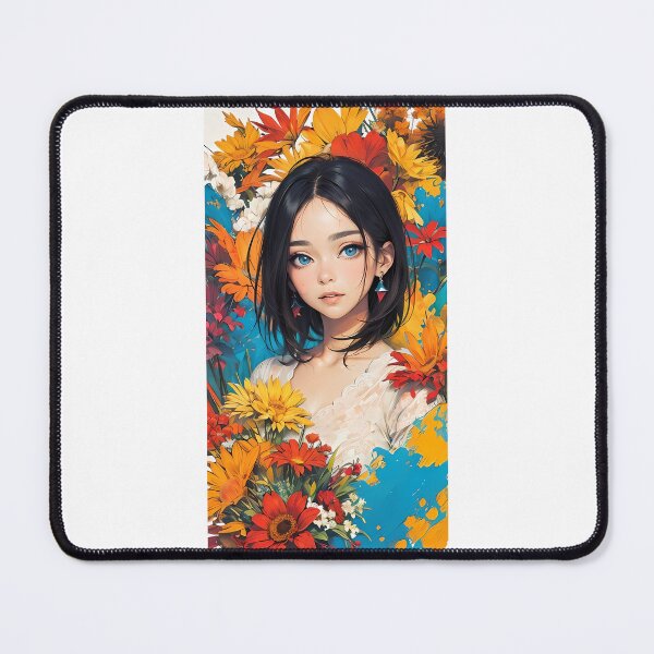 Item preview, Flower Aesthetic Anime Girl Painting designed and sold by JohnTitor2023.