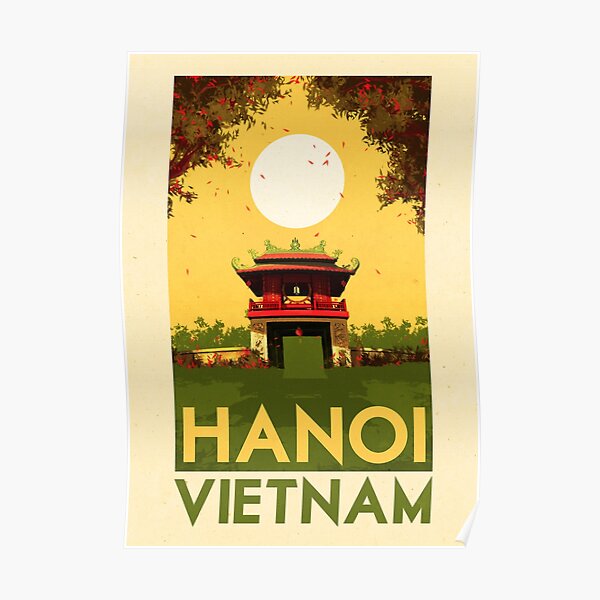 Travel Posters - Hanoi Vietnam Poster