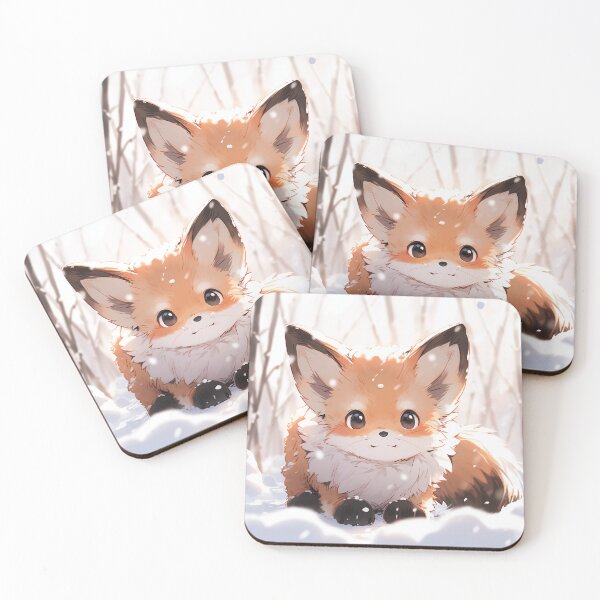 Item preview, Wonderful Anime Winter Red Fox designed and sold by ArtsyChaosArt.