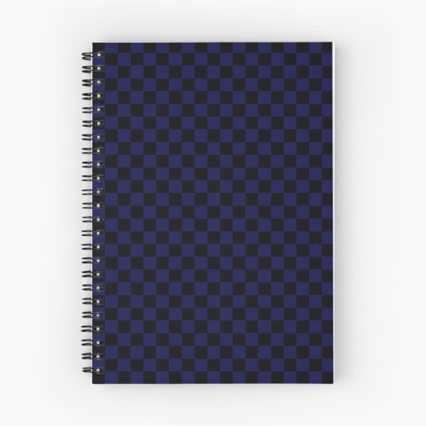 Item preview, Simple Stylish Navy Blue and Black Checkered Masculine Pattern designed and sold by Pattern Girl.