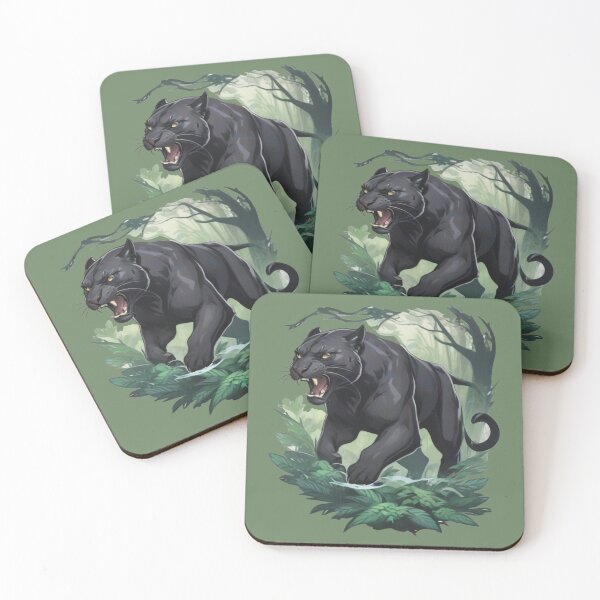 Item preview, Black Panther in the jungle designed and sold by WildArtista.