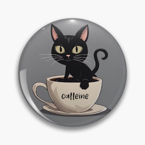 Item preview, Caffeine Cat art designed and sold by inkArtistryfine.