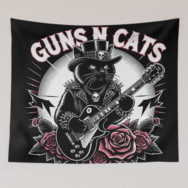 Item preview, Rock Cat Band Member designed and sold by inkArtistryfine.