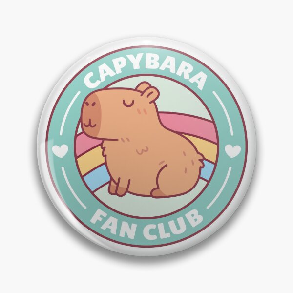 Cute Capybara Fan Club Pin
