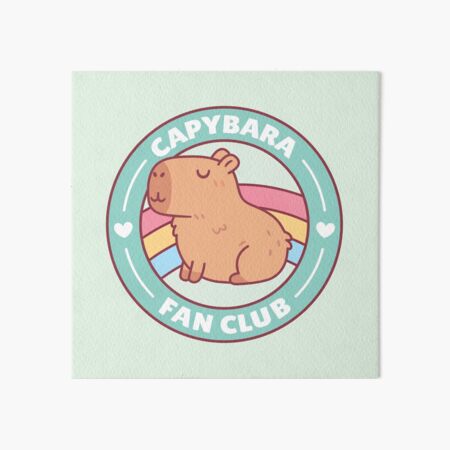 Vista previa del artículo con la obra «Club de fans del lindo carpincho», diseñado y vendido por rustydoodle.