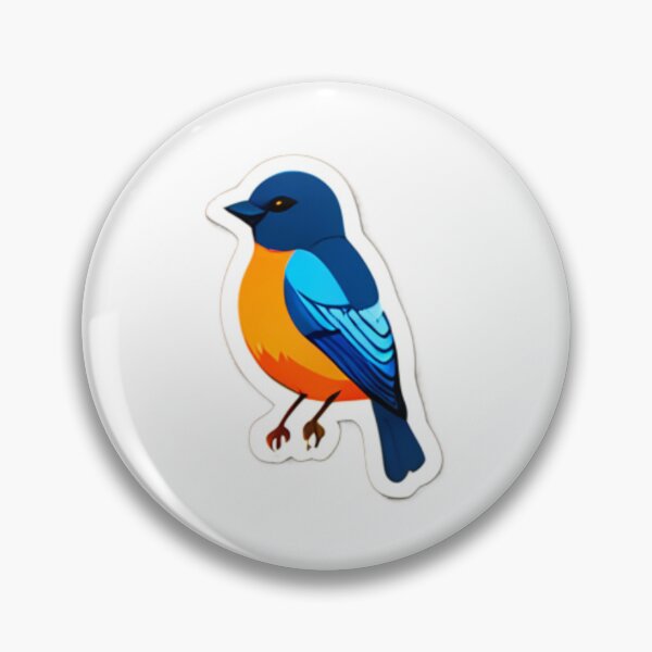 Item preview, Orange belly Blue bird designed and sold by Ameen Shifa.