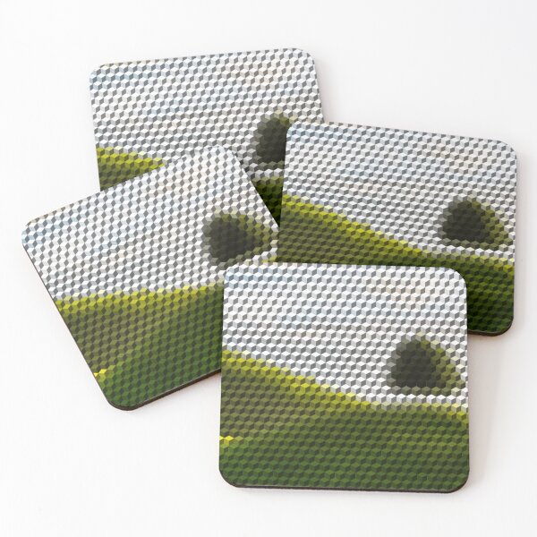 Item preview, Trees Green Hill 3D Cubes Low Poly Art designed and sold by SpiroJo.