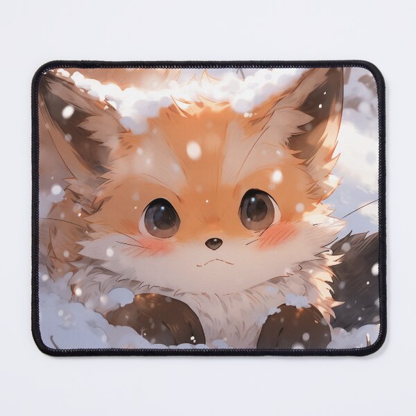 Item preview, Anime Winter Red Fox Style designed and sold by ArtsyChaosArt.