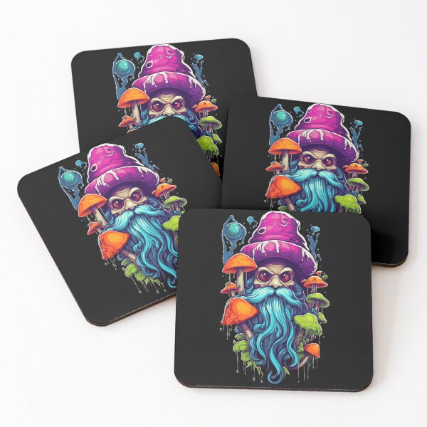 Item preview, Fantasy Fiction - Psychedelic Mushroom Wizard designed and sold by Fantasy Masterpiece.