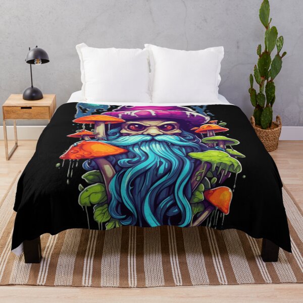 Item preview, Fantasy Fiction - Psychedelic Mushroom Wizard designed and sold by Fantasy Masterpiece.