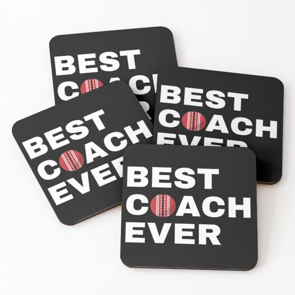 Item preview, Best Coach Ever Cricket - White designed and sold by GymWearDepot.