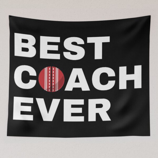 Item preview, Best Coach Ever Cricket - White designed and sold by GymWearDepot.