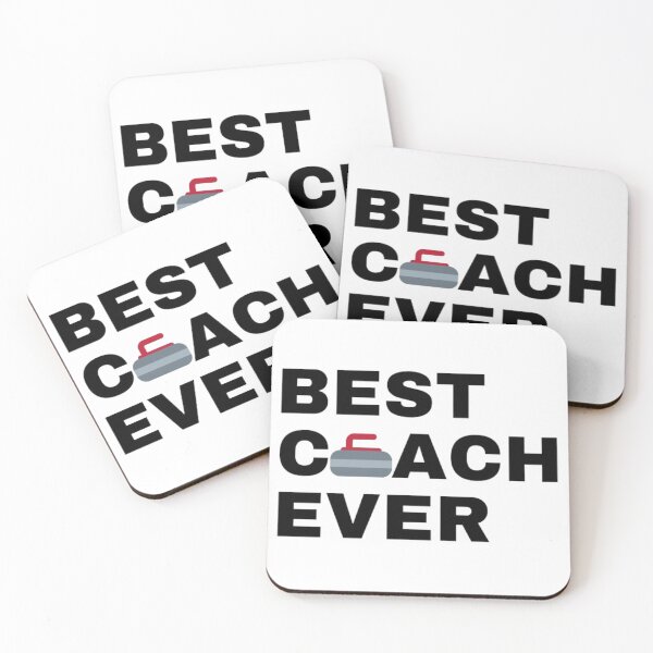 Item preview, Best Coach Ever Curling - Black designed and sold by GymWearDepot.