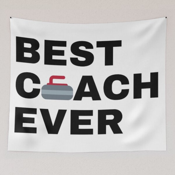 Item preview, Best Coach Ever Curling - Black designed and sold by GymWearDepot.