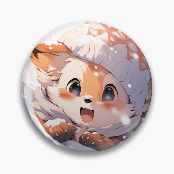 Artikelvorschau, Bezaubernder Anime Winter Red Fox: entworfen und verkauft von ArtsyChaosArt.