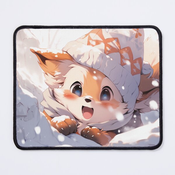 Item preview, Enchanting Anime Winter Red Fox: designed and sold by ArtsyChaosArt.