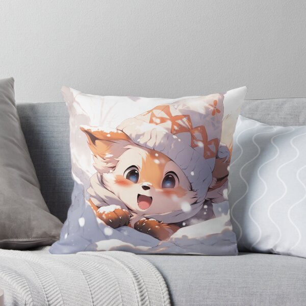 Item preview, Enchanting Anime Winter Red Fox: designed and sold by ArtsyChaosArt.