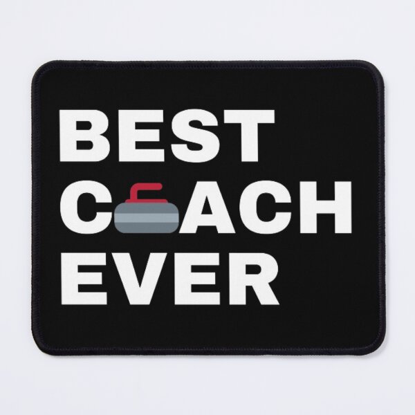 Item preview, Best Coach Ever Curling - White designed and sold by GymWearDepot.