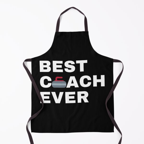 Item preview, Best Coach Ever Curling - White designed and sold by GymWearDepot.