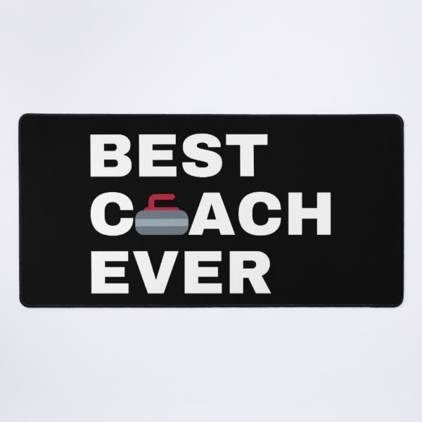 Item preview, Best Coach Ever Curling - White designed and sold by GymWearDepot.