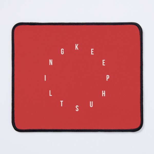 Item preview, Keep Hustling Clock (Red/White) designed and sold by Melbourne3000.