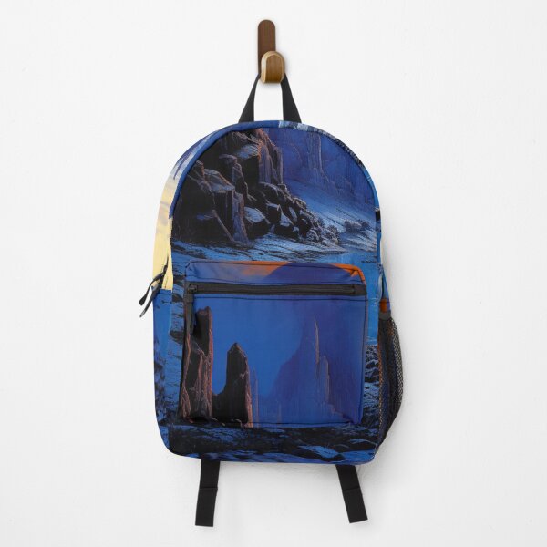 Item preview, Fantasy Landscape - Blue and Orange Canyon designed and sold by Fantasy Masterpiece.