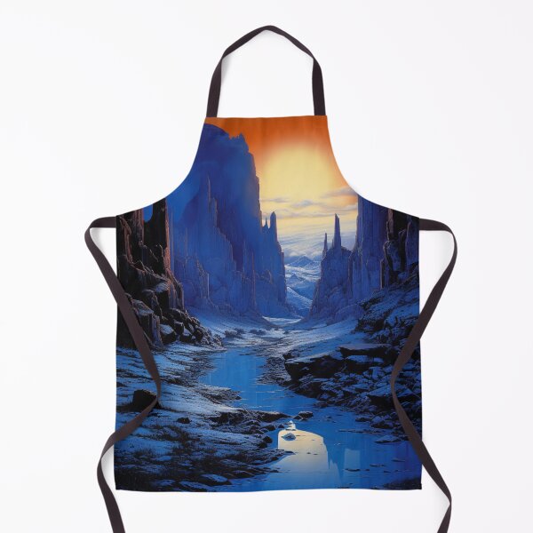 Item preview, Fantasy Landscape - Blue and Orange Canyon designed and sold by Fantasy Masterpiece.