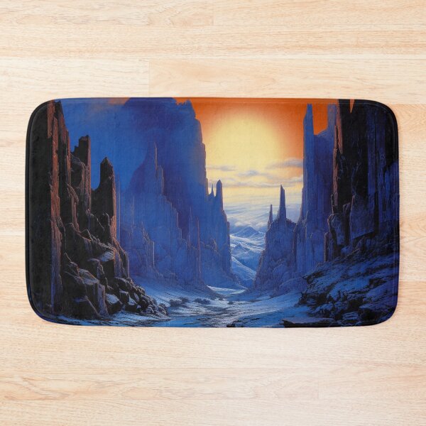 Item preview, Fantasy Landscape - Blue and Orange Canyon designed and sold by Fantasy Masterpiece.